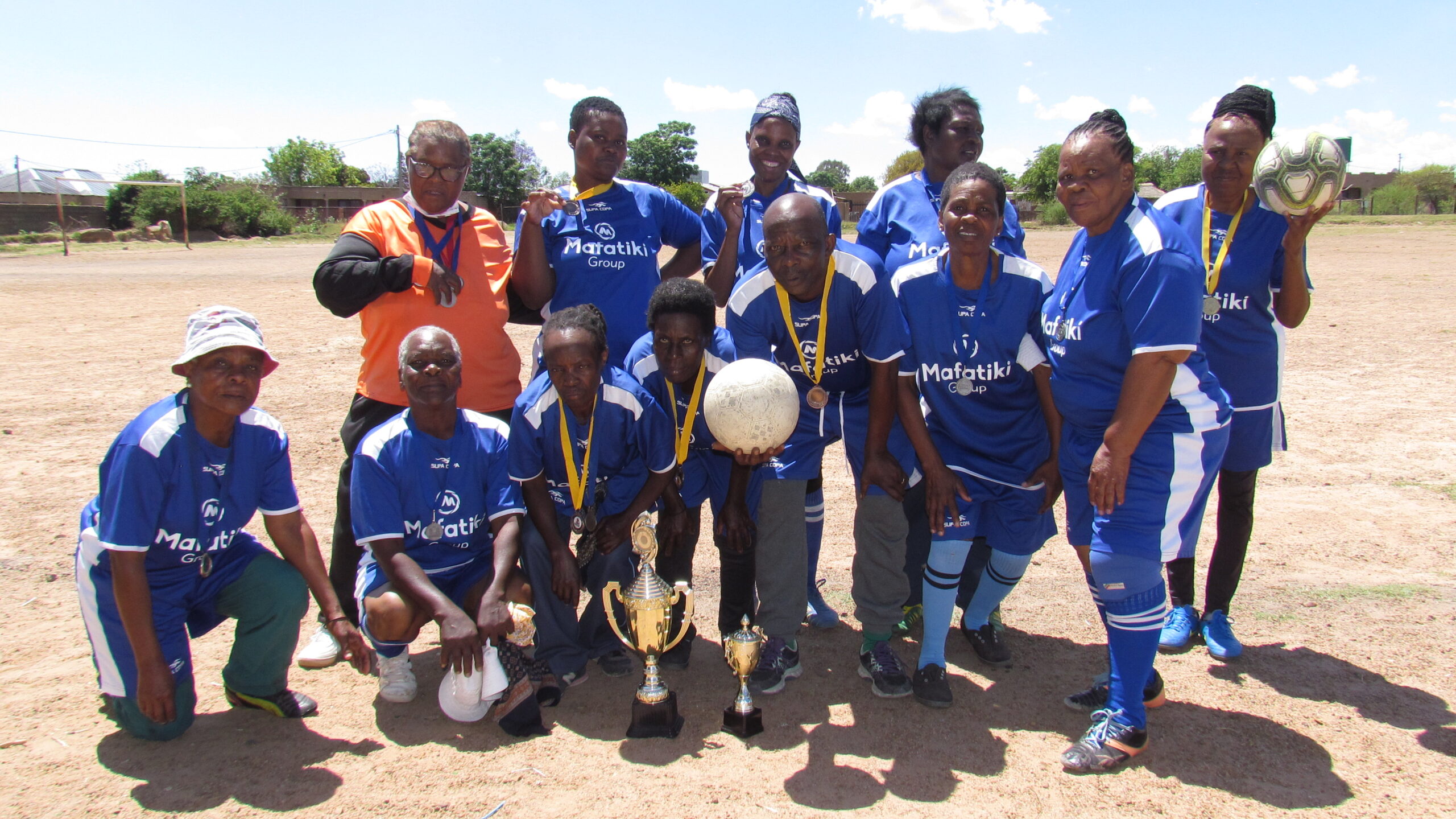 The Women of Hope soccer team in Marokolong, Hammanskraal, Tshwane photo by Dimakatso Modipa