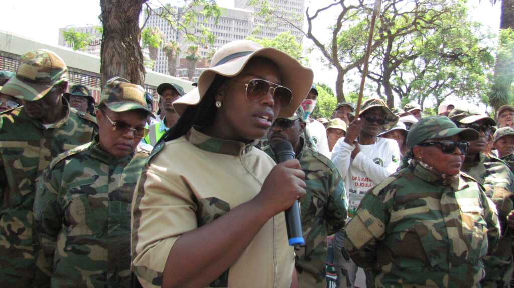 President of Operation Dudula Zandile Dabula photo by Dimakatso Modipa