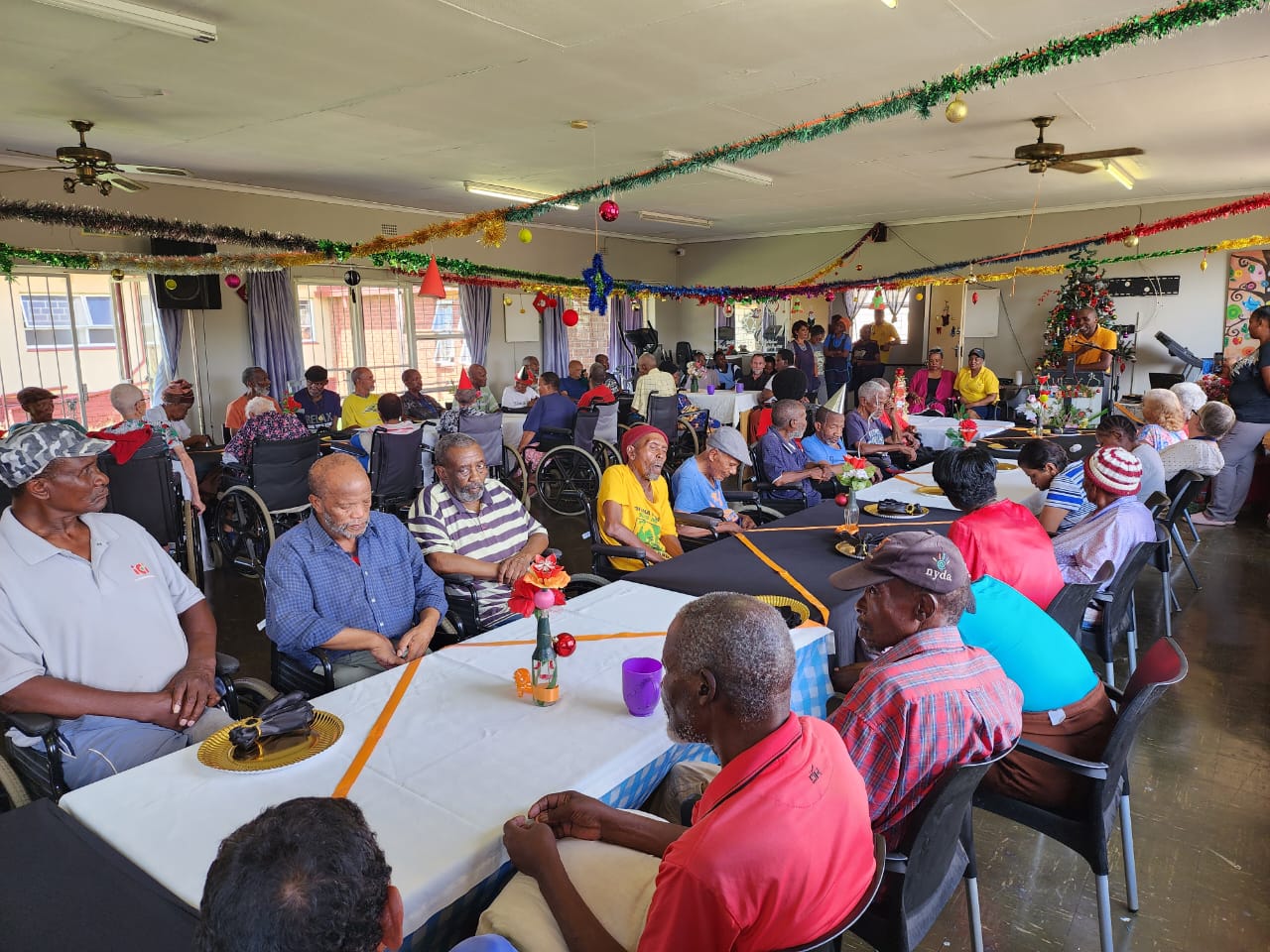 Elderly people celebrating Christmas at Lodewyk Spies home in Eersterus, Tshwane   