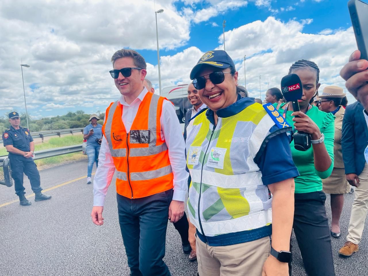 City of Tshwane Executive Mayor Cilliers Brink during the launched of Easter road safety campaign in the N1 Carousel Toll Plaza Pretoria North 