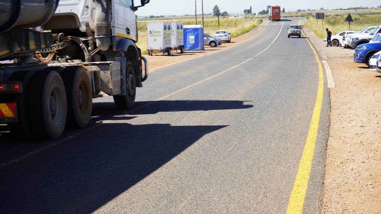 The rehabilitated D483 road in Cullinan, Tshwane