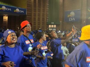 DA supporters at the Eersterust Community Hall in Tshwane