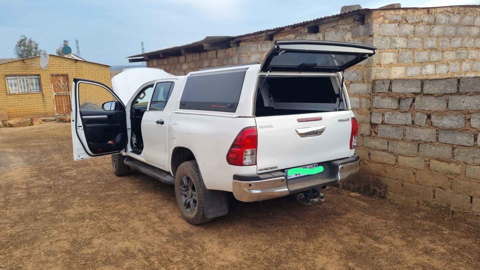 Toyota Hilux bakkie that was stolen from Moretele Park in Mamelodi and recovered in Nellmapius  