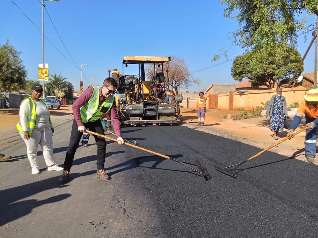 City of Tshwane mayor Cilliers Brink in Mamelodi east photo by Dimakatso Modipa