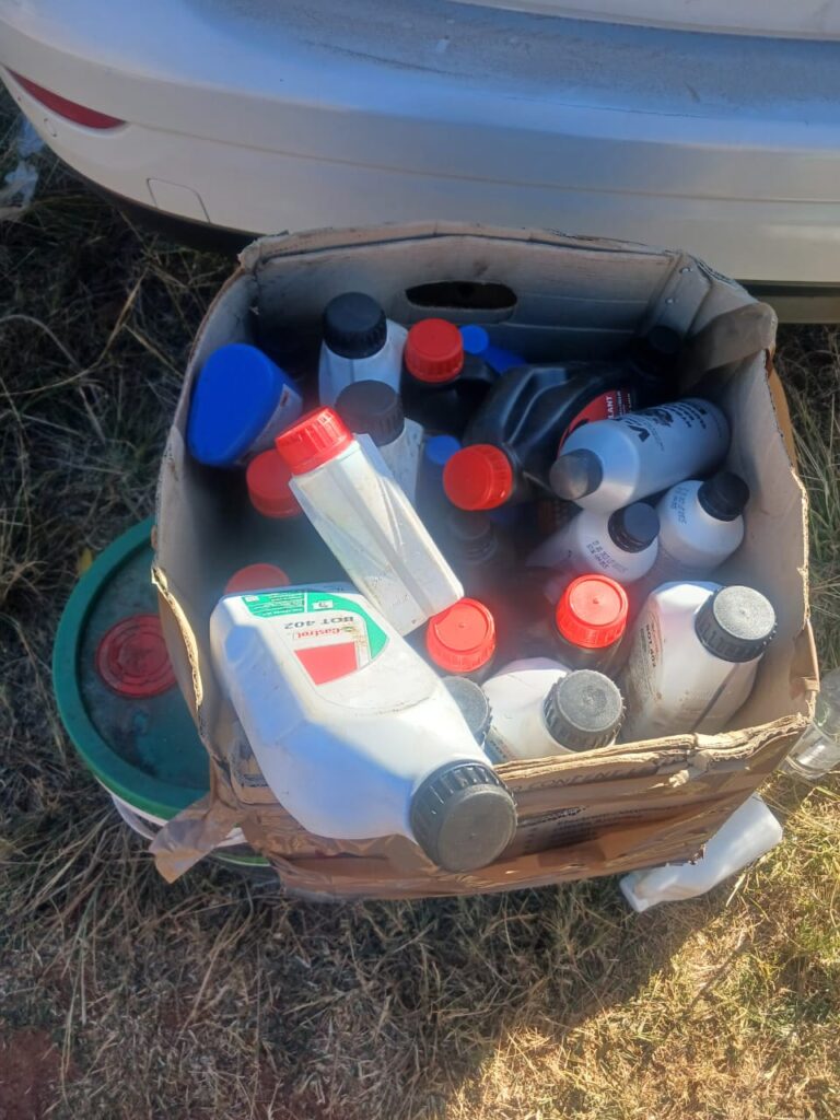 Counterfeit petroleum oil products with an estimated value of R225 000