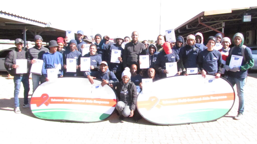 Community Media Trust, also known as Siyayinqoba, has awarded certificates of attendance to 24 men in Eersterust and 40 in Mamelodi who took part in its Man To Man programme photo by Dimakatso Modipa