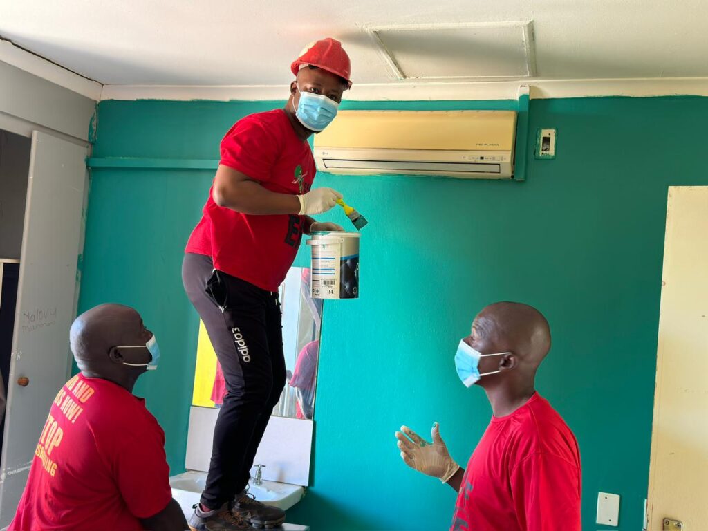 EFF members paint the Mamelodi Old Age home 