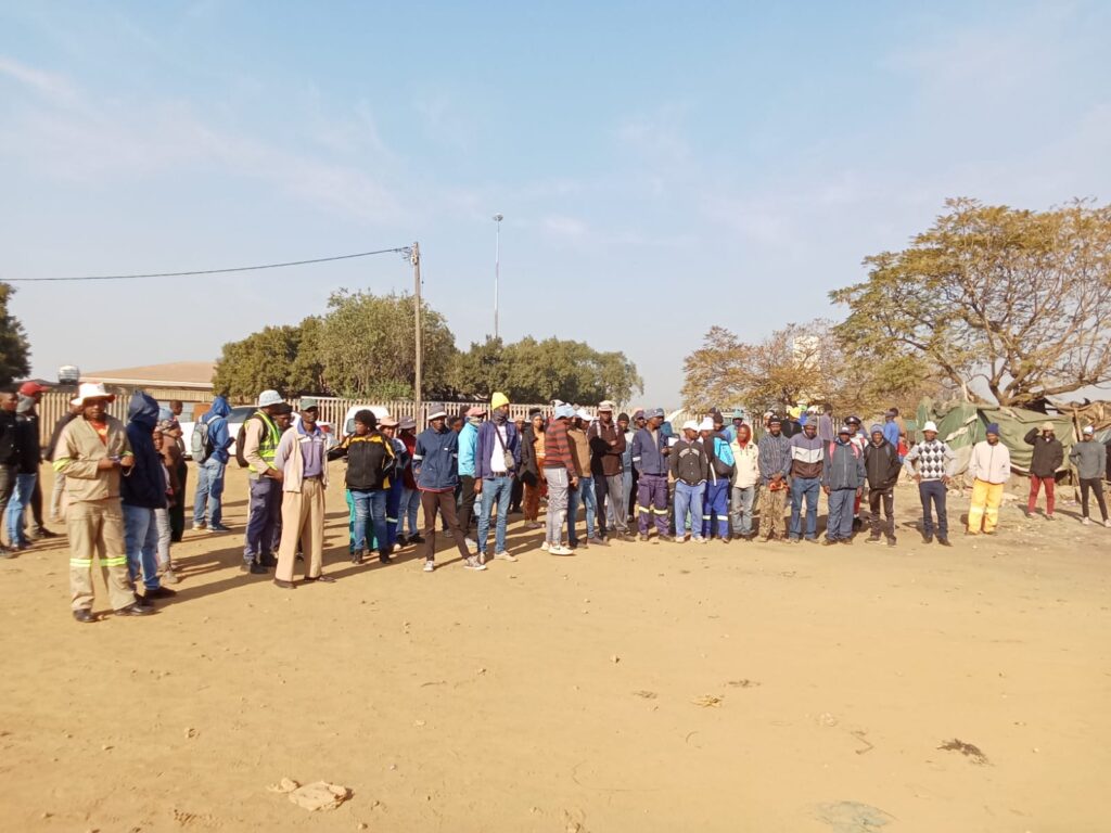 Former contract labourers of the City of Tshwane photo by Dimakatso Modipa