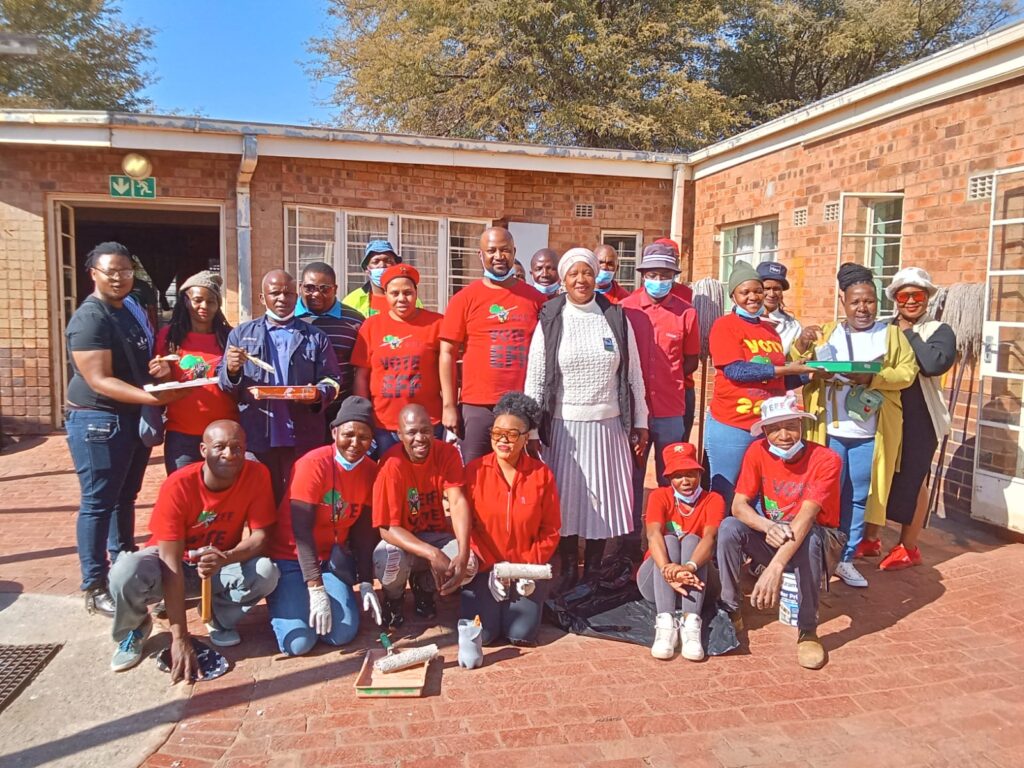 EFF members at Mamelodi Old Age home