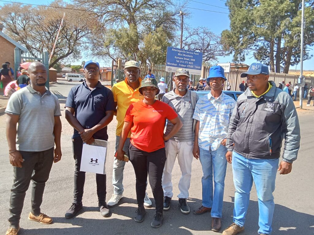 Some of the civic movements' leaders in Atteridgeville in Tshwane photo by Dimakatso Modipa 