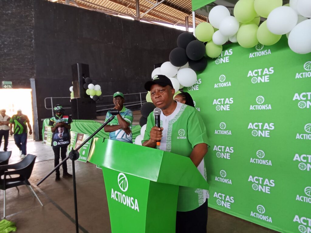 ActionSA President Herman Mashaba address supporters' photo by Dimakatso Modipa