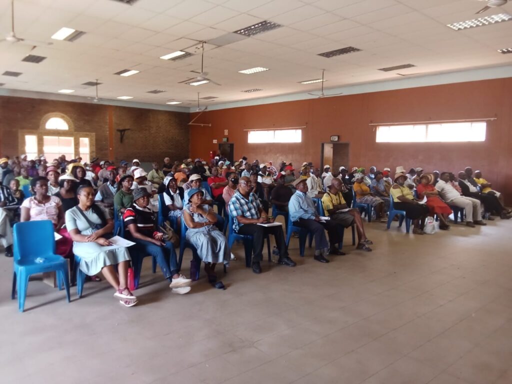 Community of Mamelodi during an imbizo 