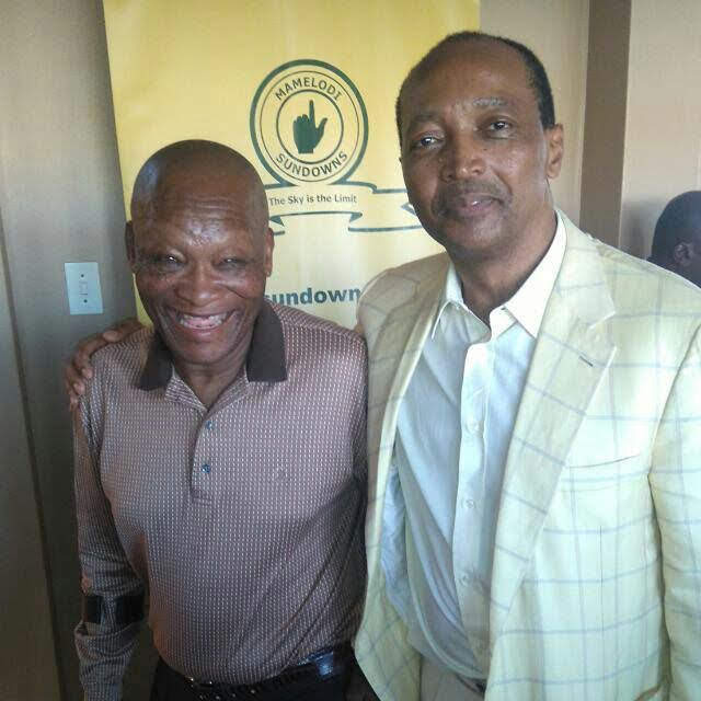 Masterpieces Moripe with Sundowns owner Patrice Motsepe