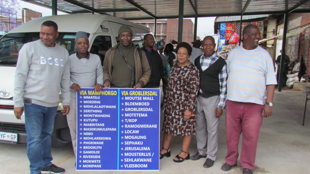 Bazaar Pretoria Local and long-distance taxi association executive at the taxi rank in Marabastad photo by Dimakatso Modipa