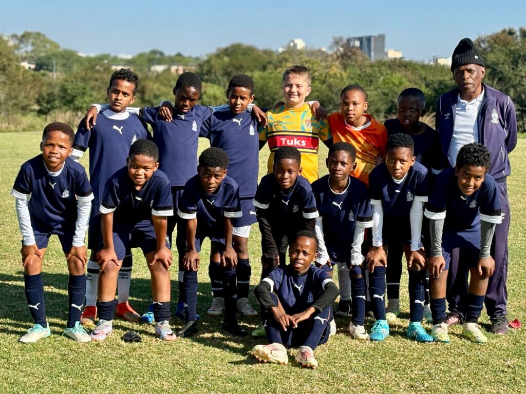 Soweto Matsemela with under 11 Amatuks development team