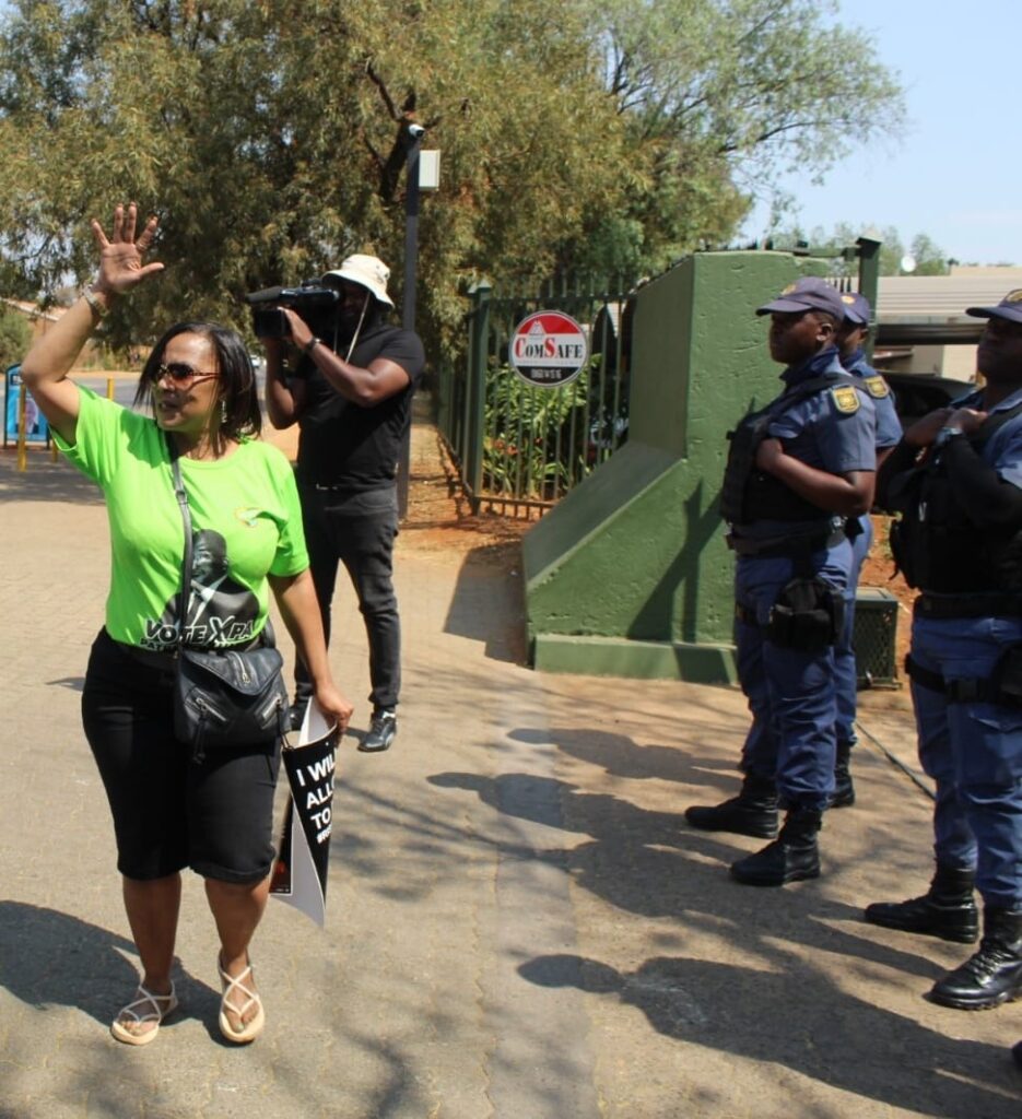 Activist and Patriotic Alliance member Felicia April 