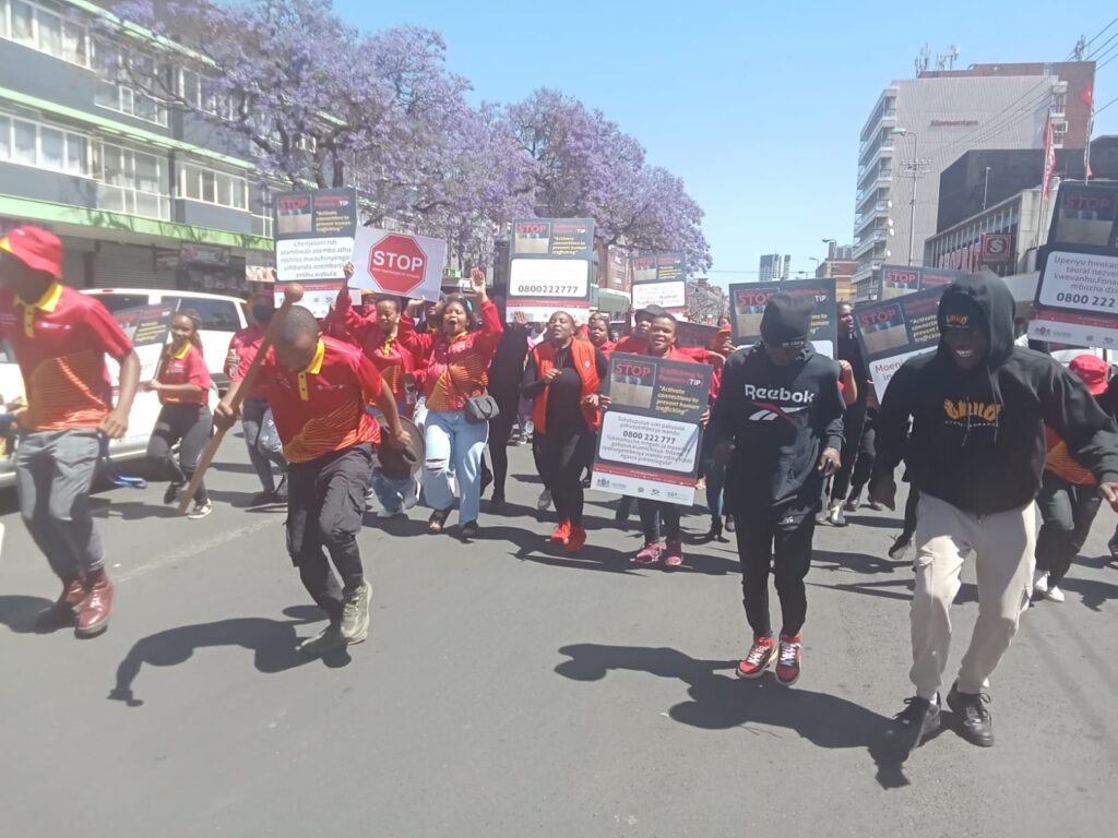 Different stakeholders raise awareness against human trafficking in Pretoria photo by Dimakatso Modipa