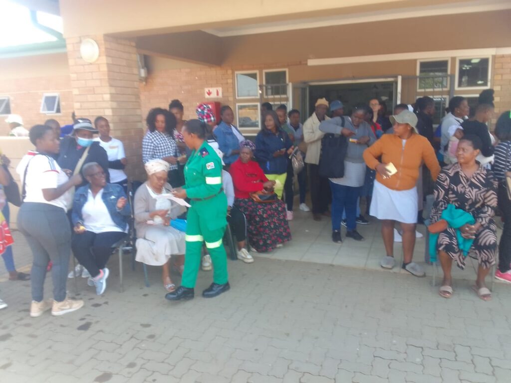 Patients and guests during the mental health awareness at Nellmapius clinic