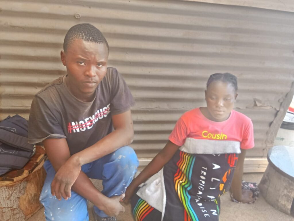 Tshidiso Radiapeng (23) and his girlfriend Ntswaki Nhakong (20) lost 2-year-old baby girl in a fire at Plot 61 Smith informal settlement