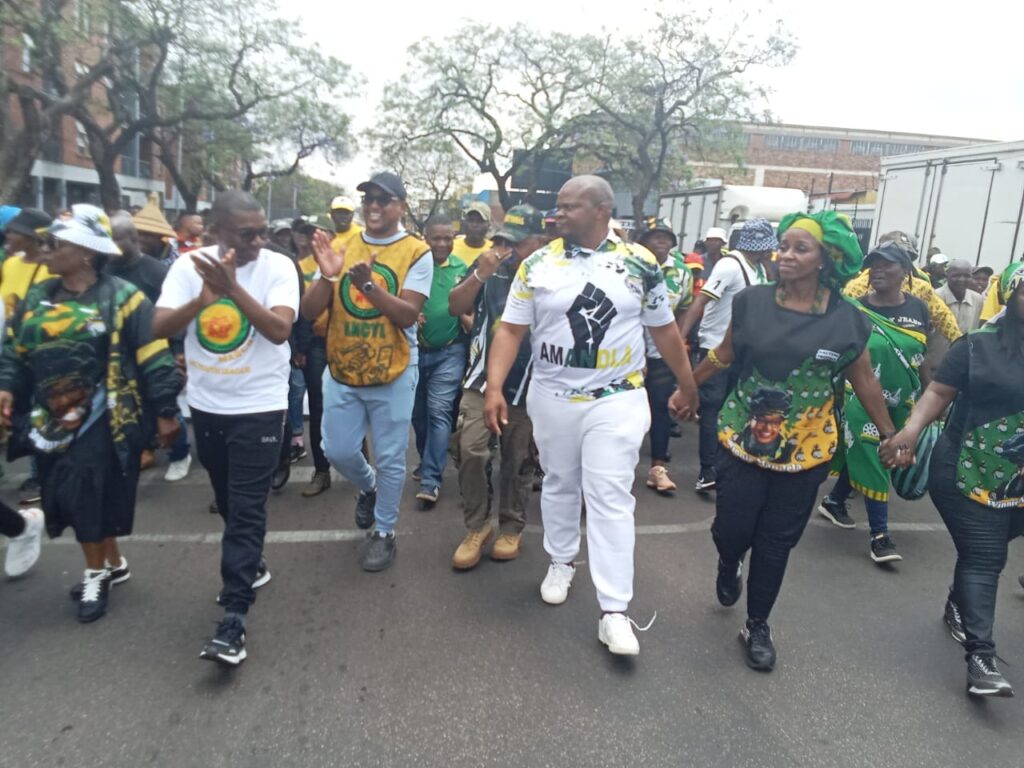 ANC members including residents of Tshwane march to Tshwane House photo by Dimakatso Modipa