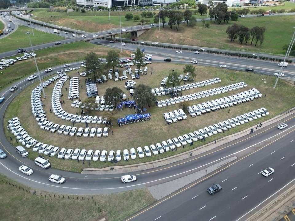 Some of the vehicles during the launched of Adopt and Protect a Robot