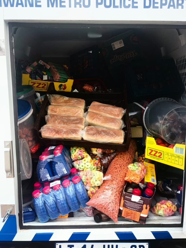 Some of the expired food found at the foreign tuck shops owners 