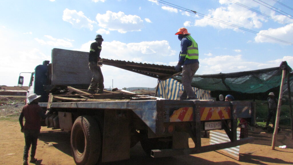 Relocation underway in Phomolong informal settlement in Mamelodi east