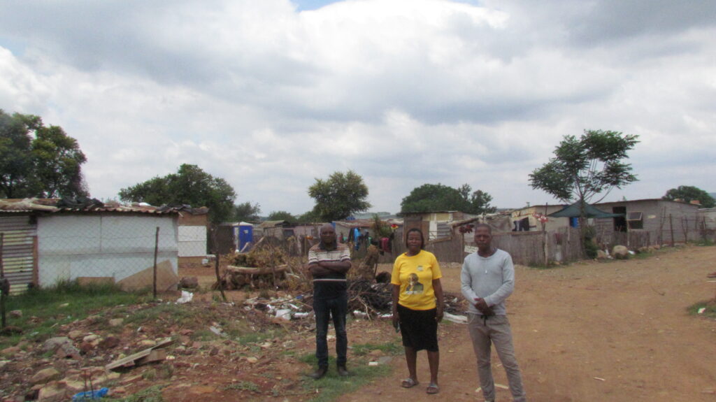 Residents of Plot 61 Smith informal settlement demand service delivery Photo by Dimakatso Modipa