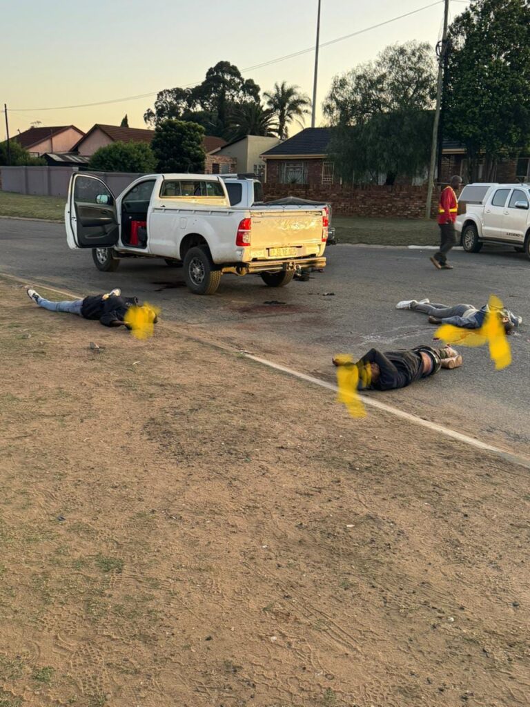 Five suspected ATM bombers killed and one (1) arrested in a shootout with the police in Witbank 