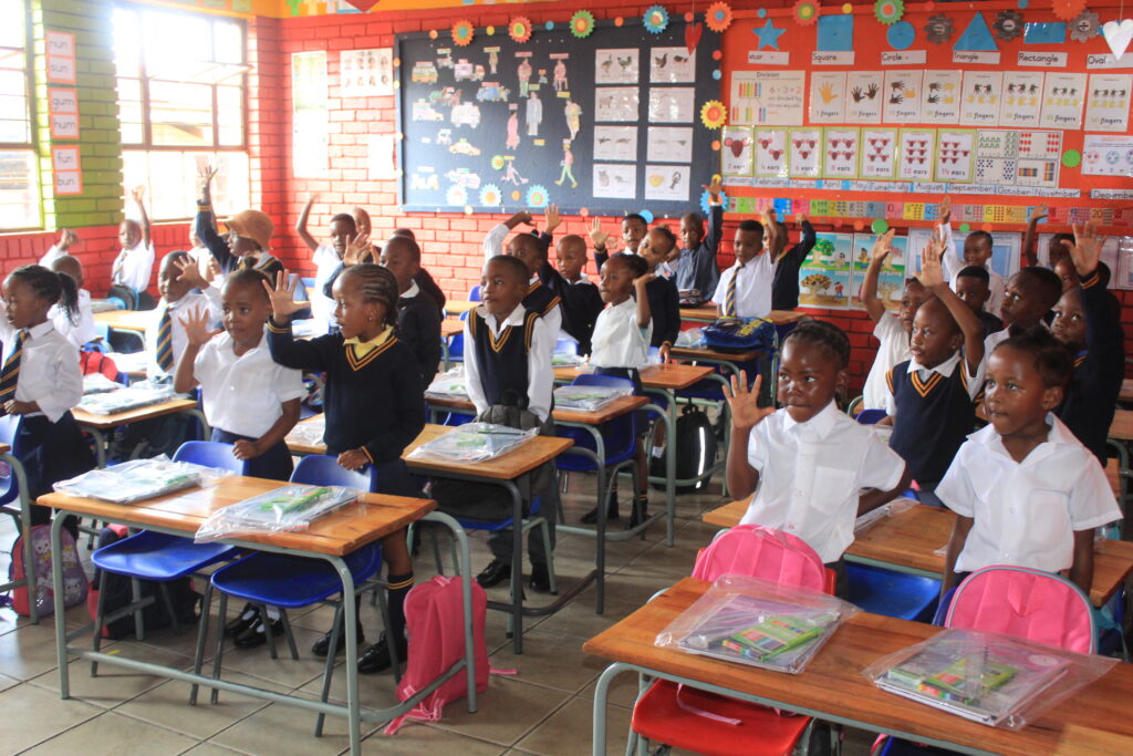 Grade 1 learners of Balebogeng primary school