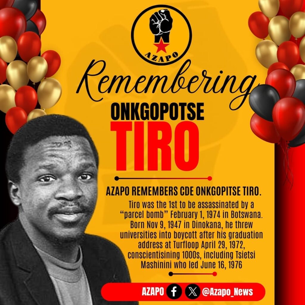 The late Okgopotse Abram Tiro