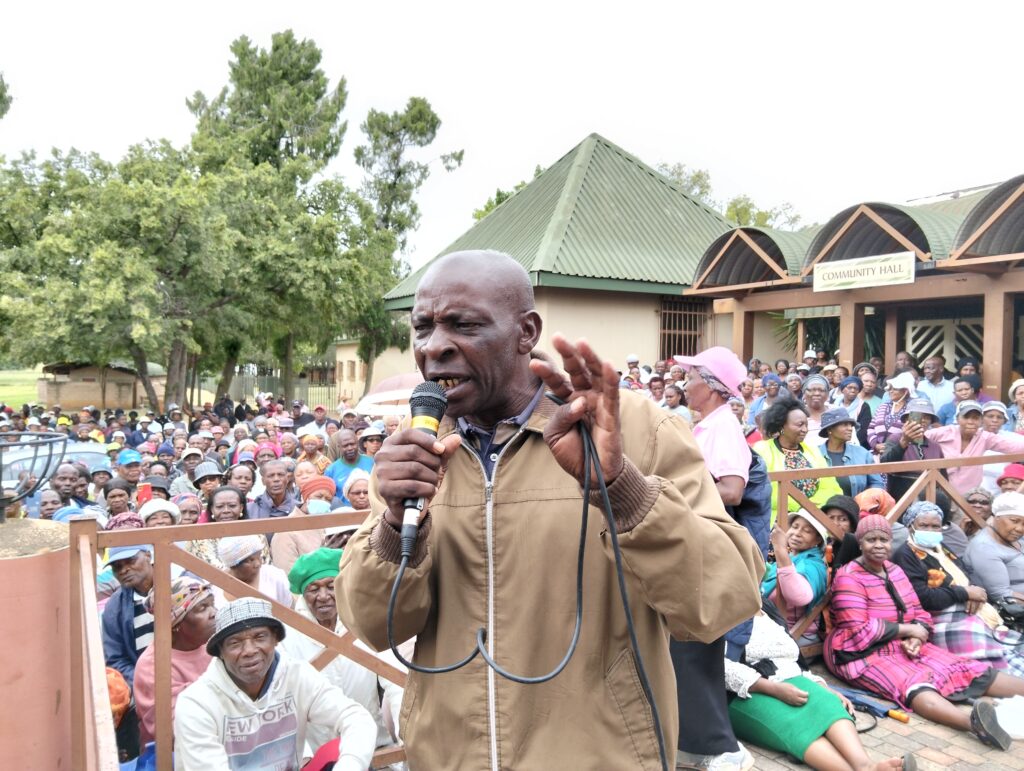 President of Mamelodi Concern Residents For Service Delivery Oupa Mtshweni 