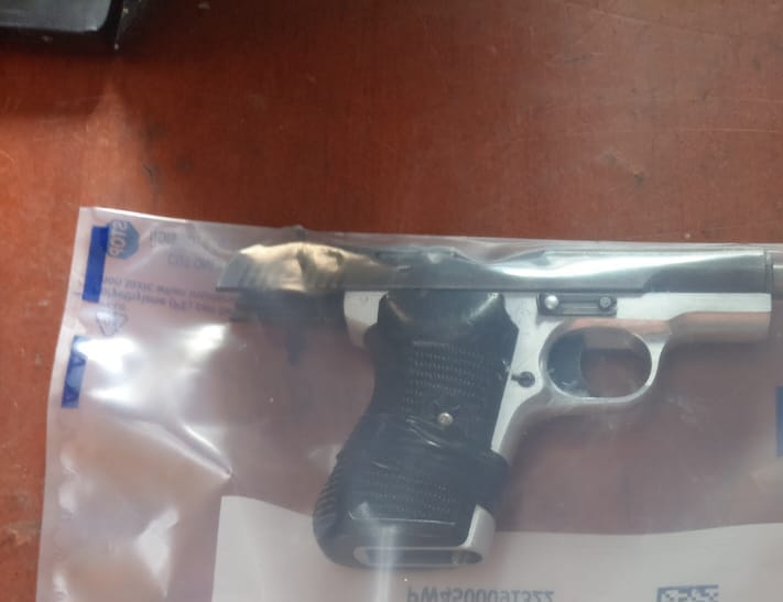 A firearm that was discovered by SAPS 