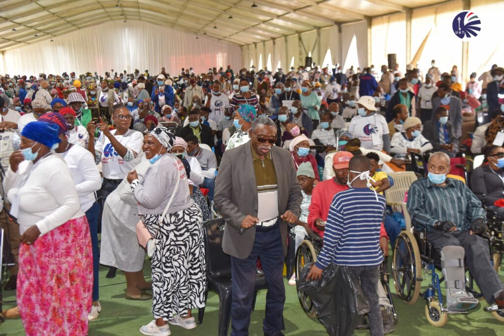 Members of UAT during the launched of people living with HIV and people living with disability leaque
