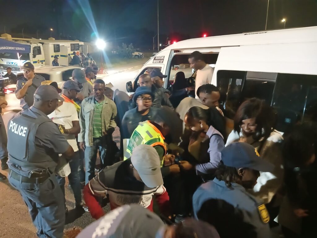 SAPS at Operation Shanela in Silverton