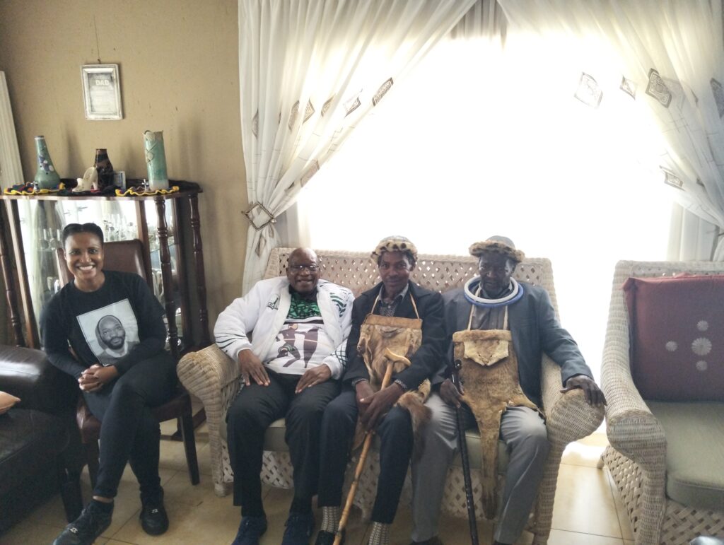 MKP President Jacob Zuma and Chief Mahlangu 