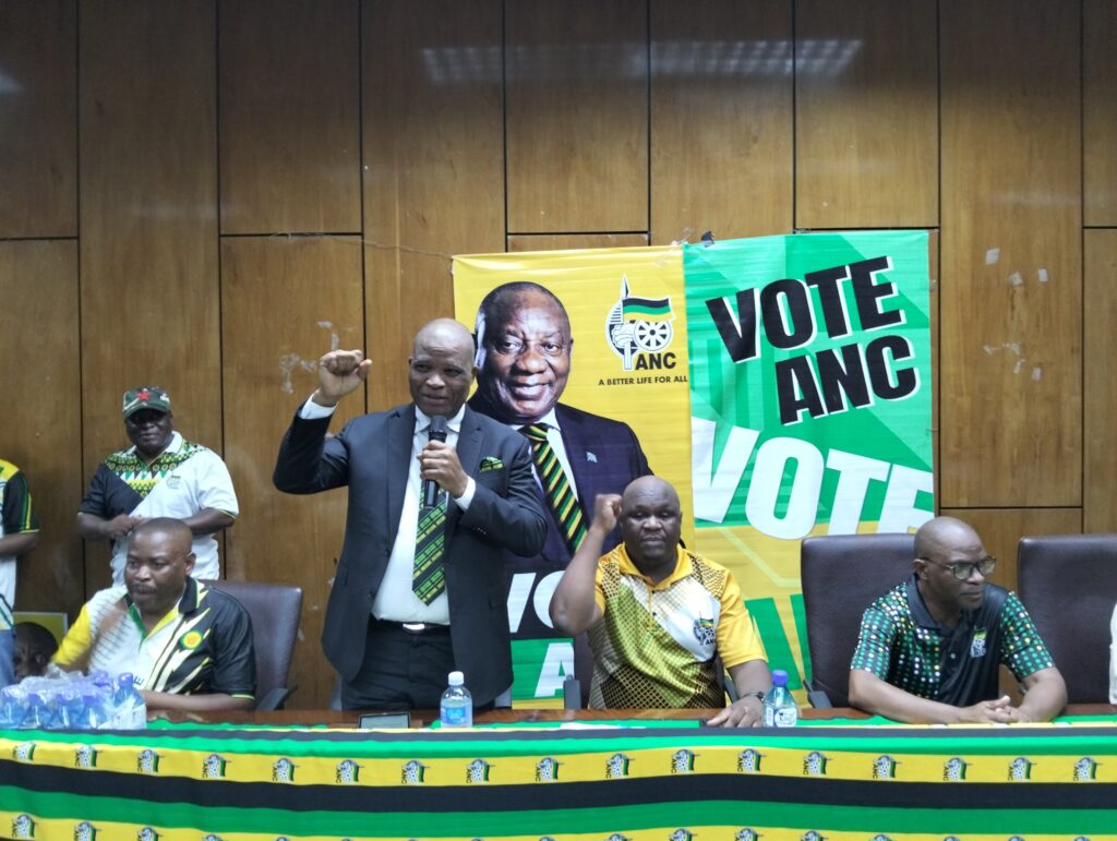 Deputy Minister of Cooperative Governance and Traditional Affairs (COGTA) Dr Namane Dickson Masemola, who is also a member of the ANC National Executive Committee giving a lecture on the late Peter Nchabeleng photo by Dimakatso Modipa