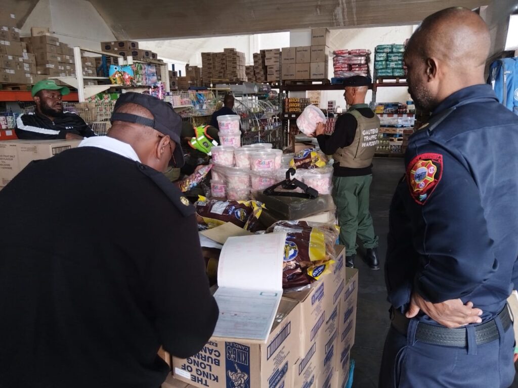 National Joint Operational and Intelligence Structure (NATJOINTS) raid a warehouse in Pretoria photo supply