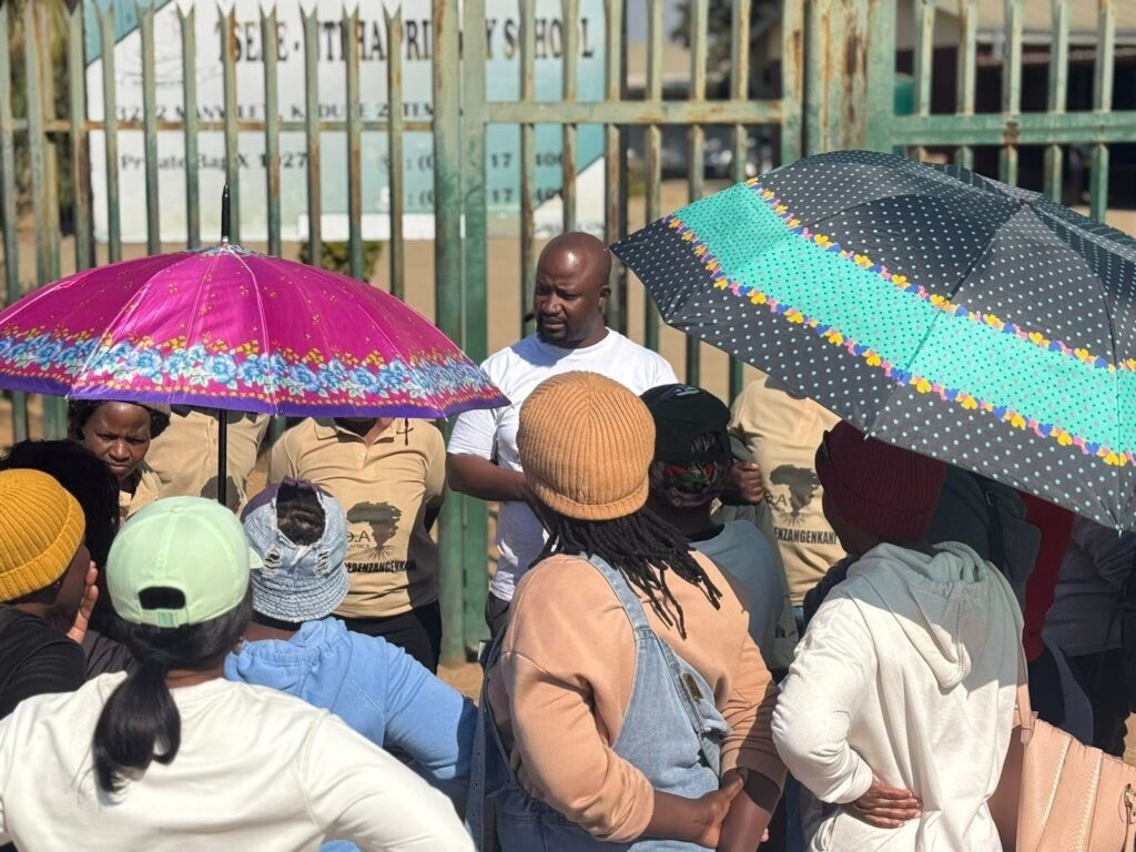 Soil of Africa members at Tsebentlha Primary School in Hammanskraal 
