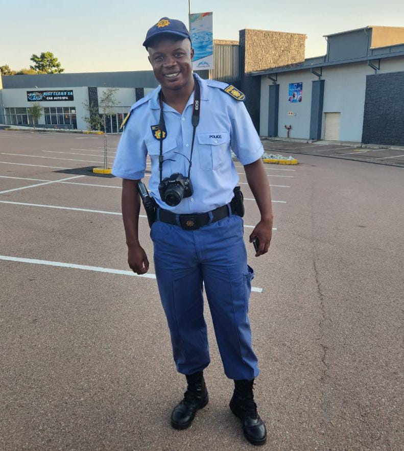 31-year-old Constable Ben Moabi who is attached to Corporate Communication and Liaison in Bojanala Sub-District 1 (Brits) as a communication officer