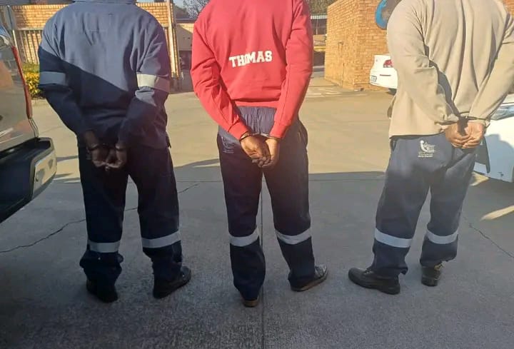 Three City of Tshwane employees arrested for theft photo supplied 