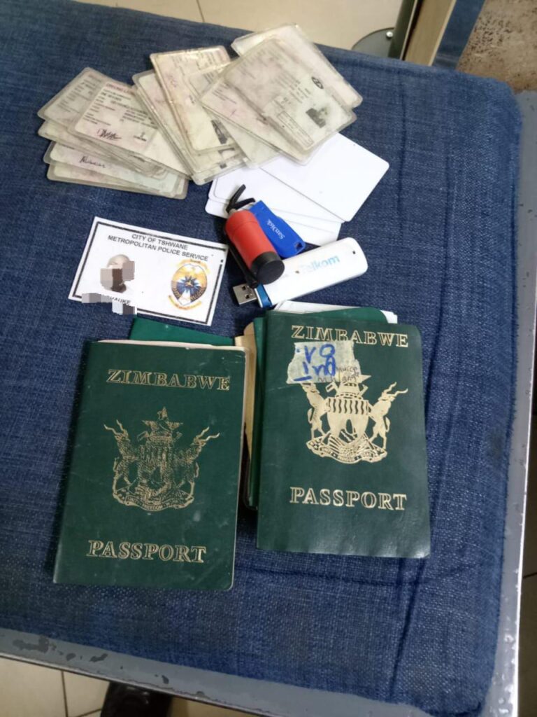 Police seized several fraudulent documents, certificates, and electronic equipment during two separate operations photo supplied 