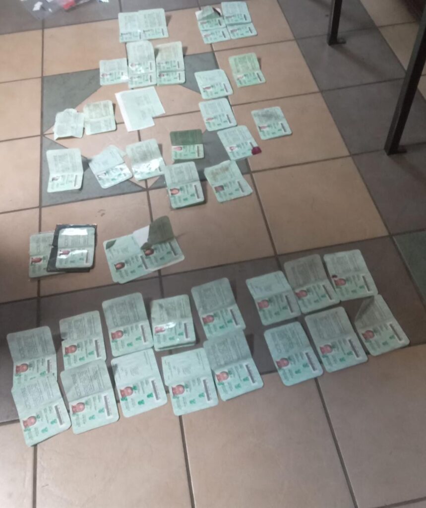 Police seized several fraudulent documents, certificates, and electronic equipment during two separate operations photo supplied