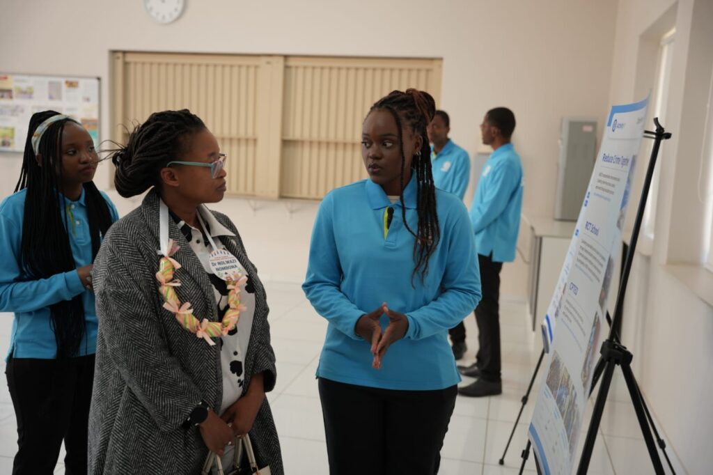 Professor Nolwazi Nombona of the University of Pretoria with ASEZ members