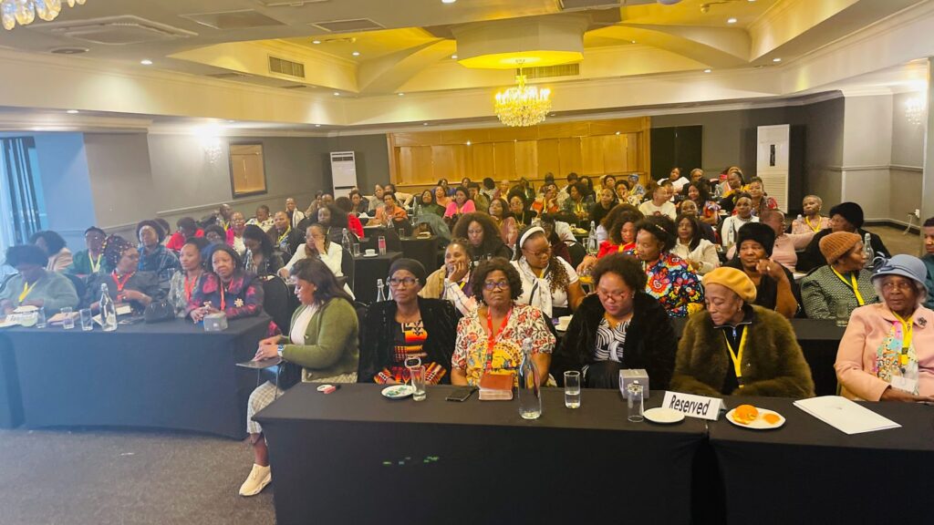 Women of the African Evangelical Church on an awareness campaign regarding human trafficking and kidnapping over the weekend photo supplied 