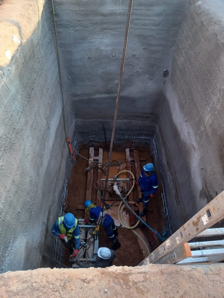The construction of bulk water and sewer projects that are underway in Winterveld in Region 1 photo supplied 