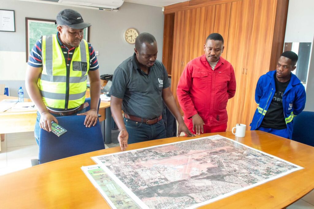 Cllr Godwin Ratikwane Chairperson of the Section 79 Municipal Public Accounts Committee on oversight at Wonderboom airport photo supplied 