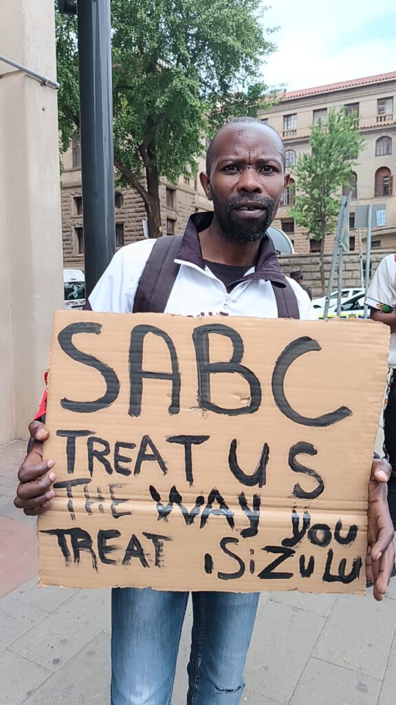 Aggrieved members of the Amandebele, Tsonga and Venda communities marched to the Department of Sports, Arts and Culture (DSAC)