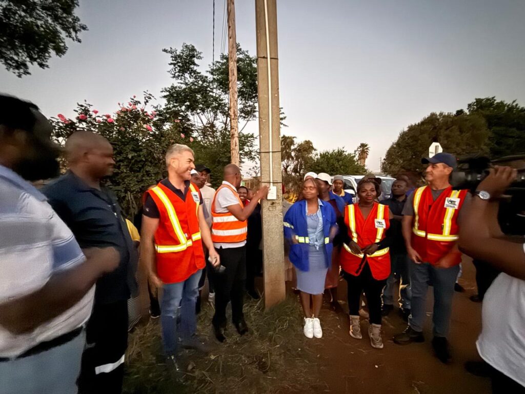 MMC for Utilities in the City of Tshwane Frans Boshielo launched #Switch-On Tshwane in Ward 100 and Ward 43