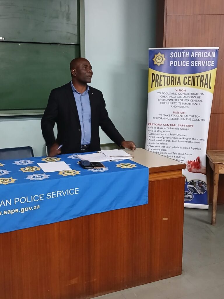 Pretoria Central Police Station Commander Brigadier HG Mashaba 